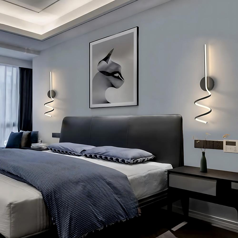 VÄGGLAMPA LED LHJ061-W SVART