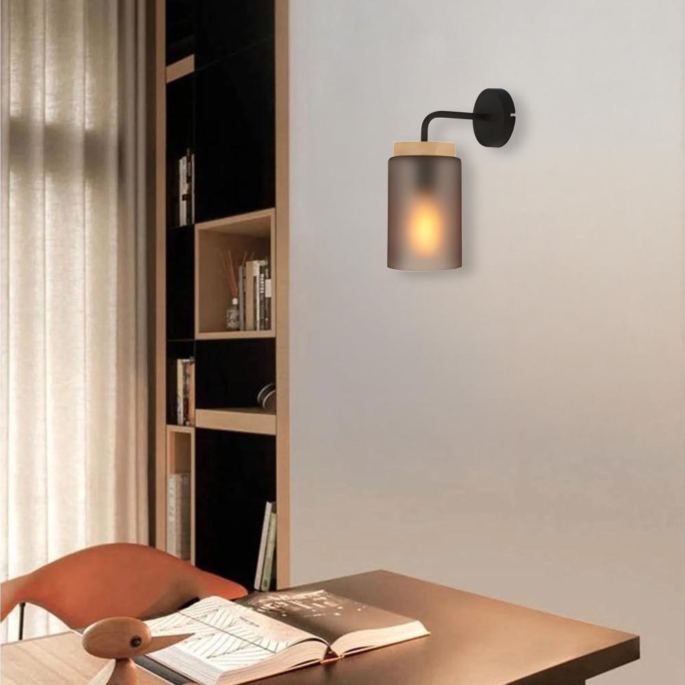 Vägglampa APP1814-1W Frosted Grey