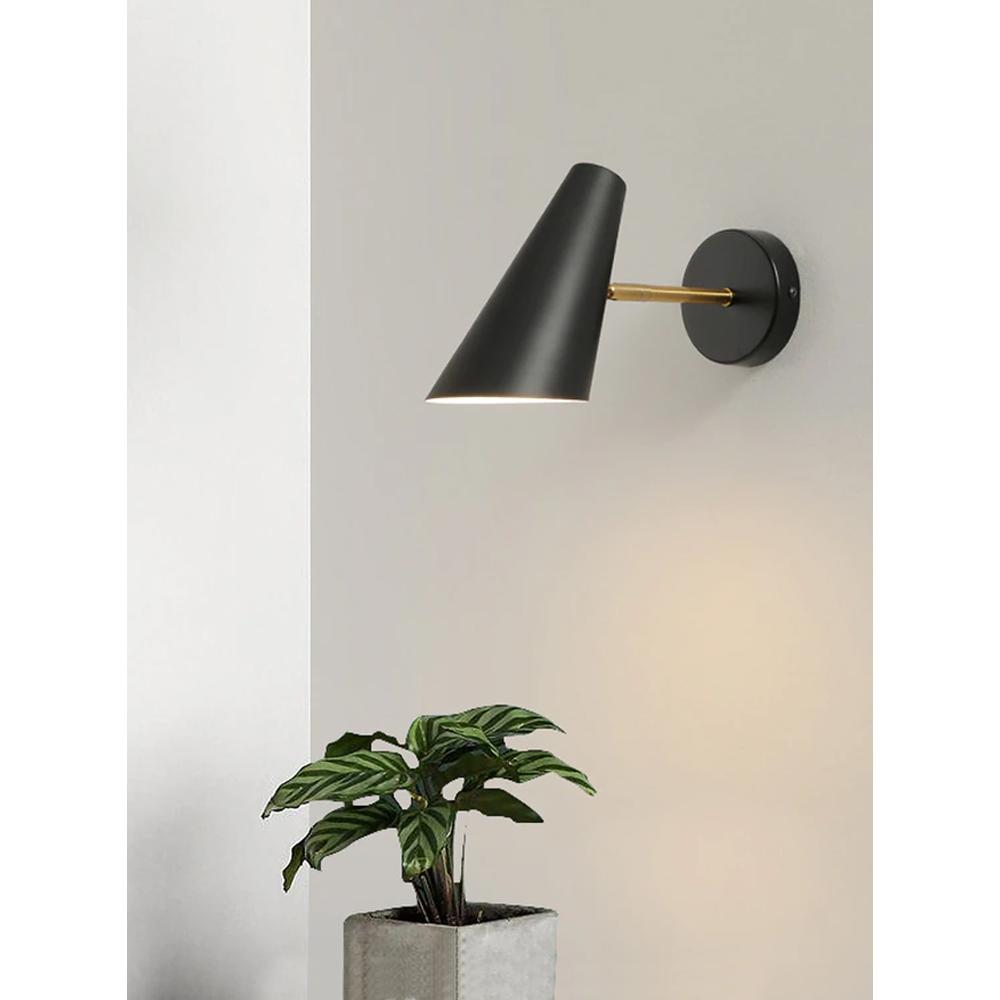 VÄGGLAMPA VÄGGLJUS APP1141-1W Svart