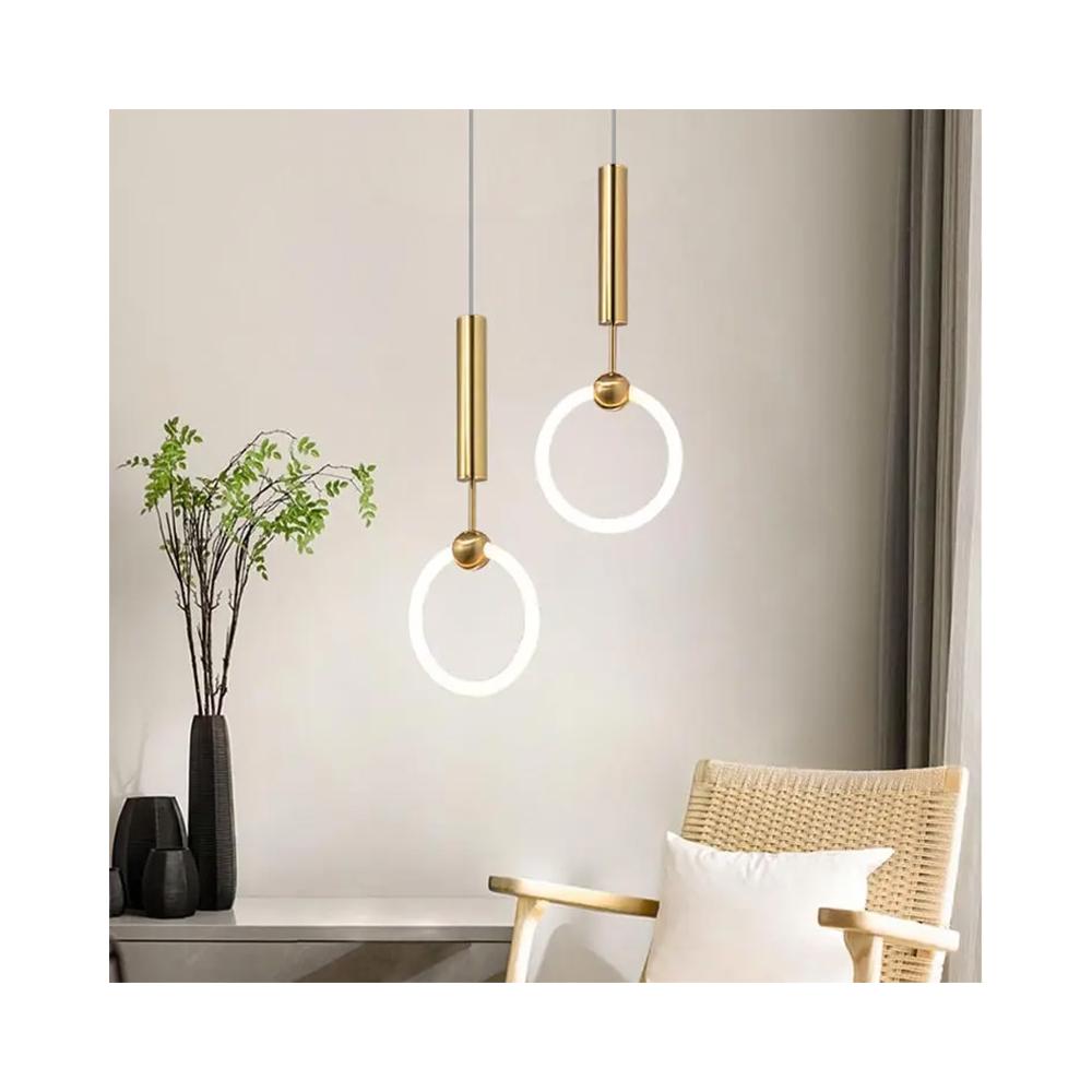 HÄNGLAMPA LED LHJ059-1CP Borstad Guld