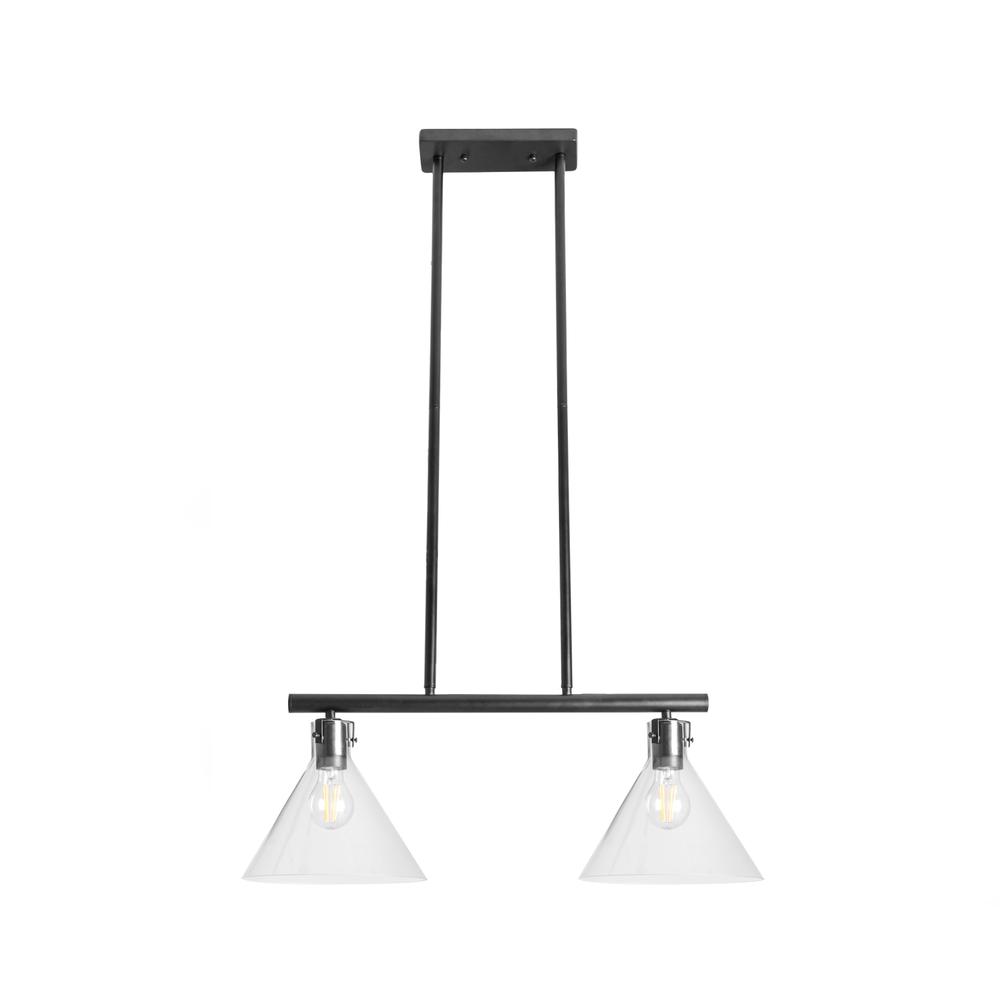 TAKLAMPA I GLAS OCH METALL APP317-2CP