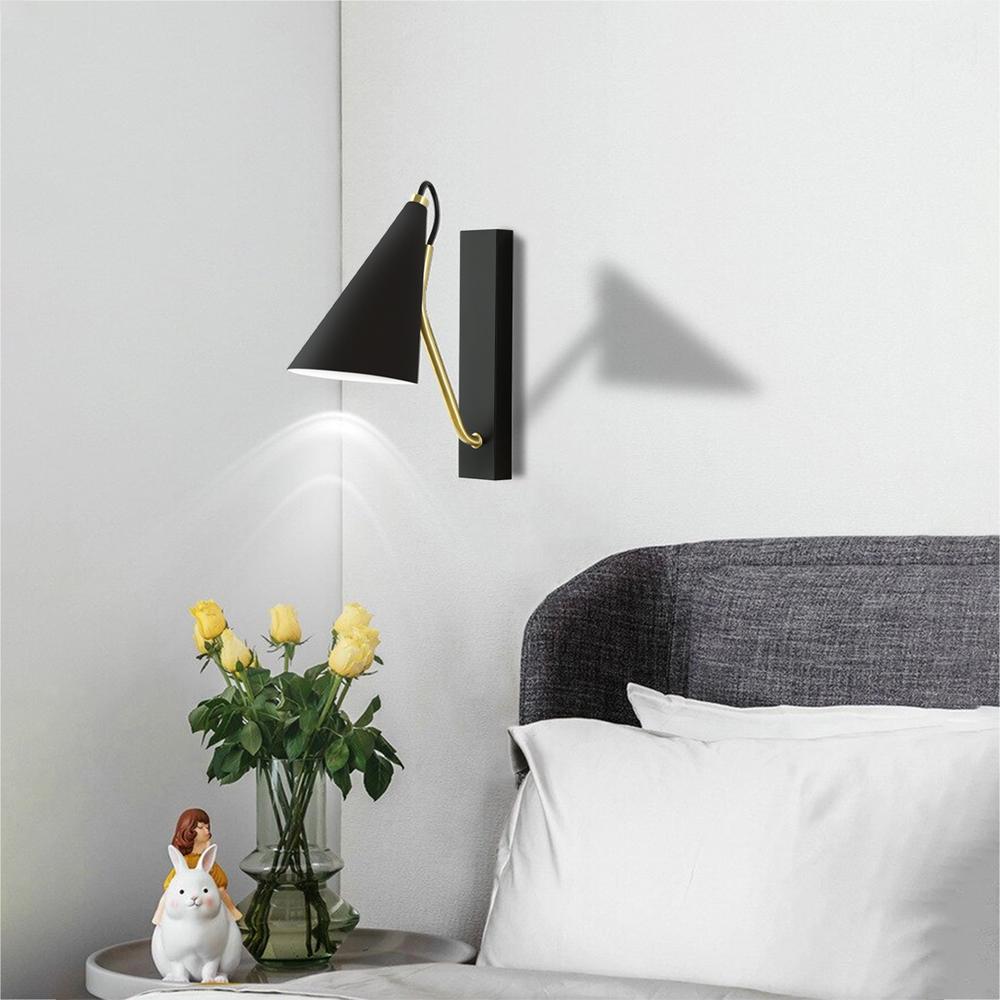 VÄGGLAMPA KINKIET APP1142-1W Svart