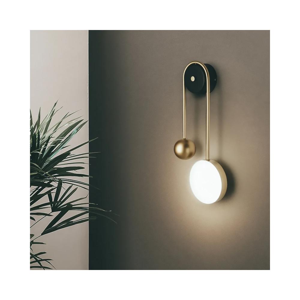 VÄGGLAMPA VÄGGLAMPE APP1474-W GULD