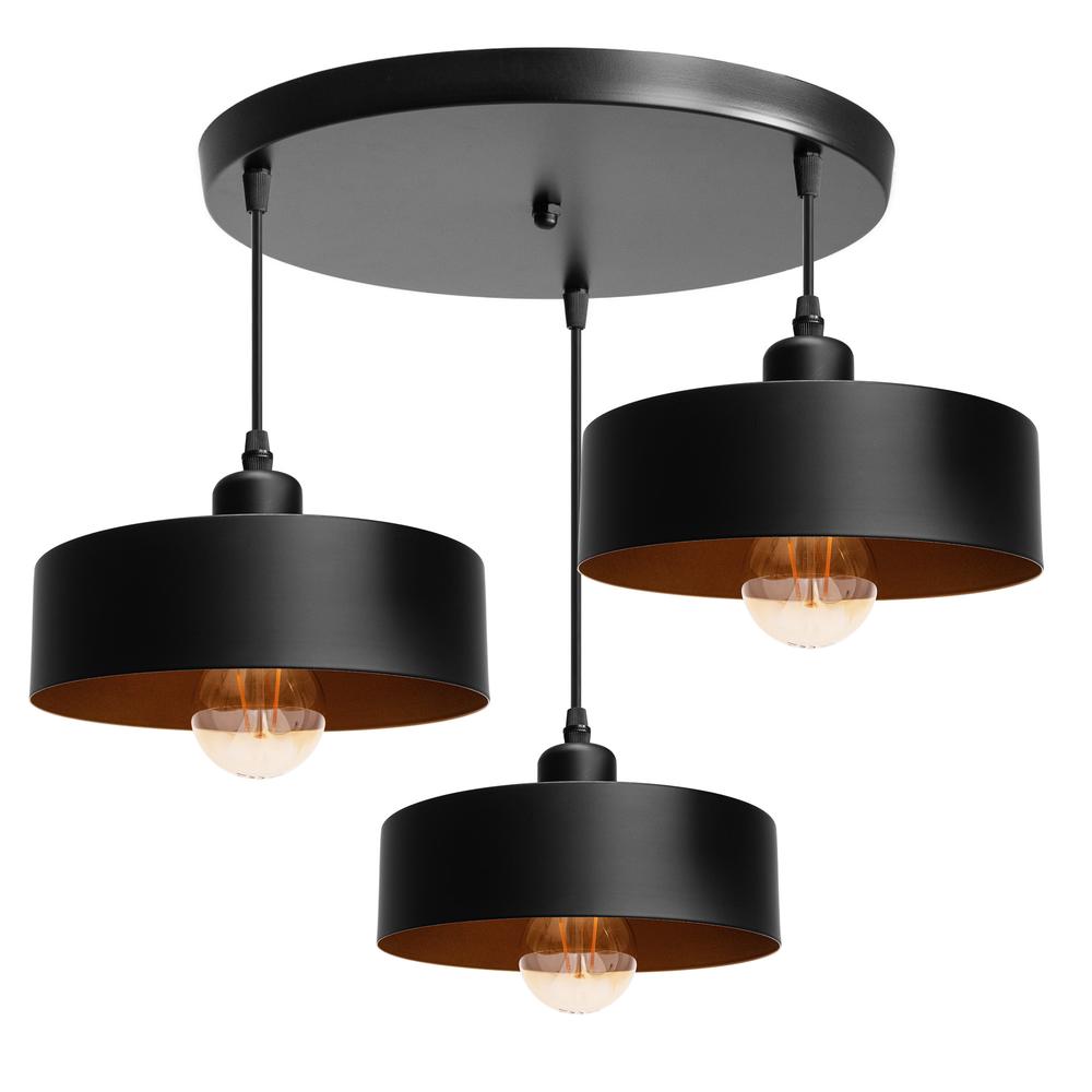 Wisząca Lampa APP1334-3CP Black Gold