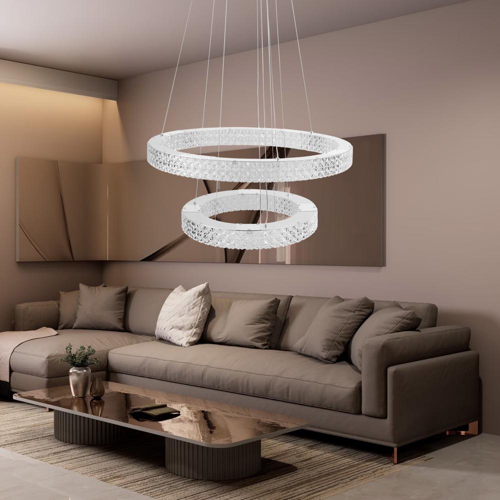 HÄNGLAMPA LED KRISTALL MS007-CP Krom