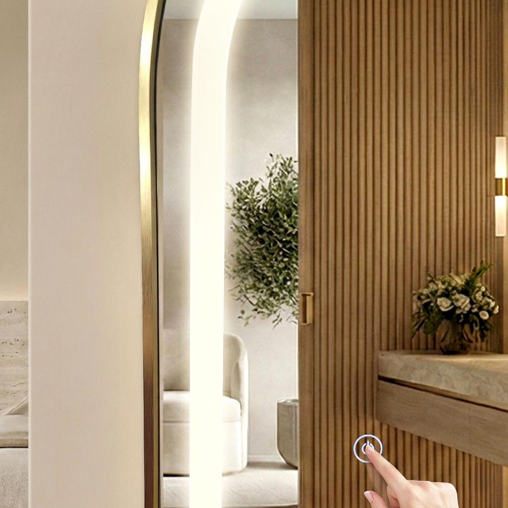 LED-SPEGEL Orbit 60x170 cm Borstat Guld