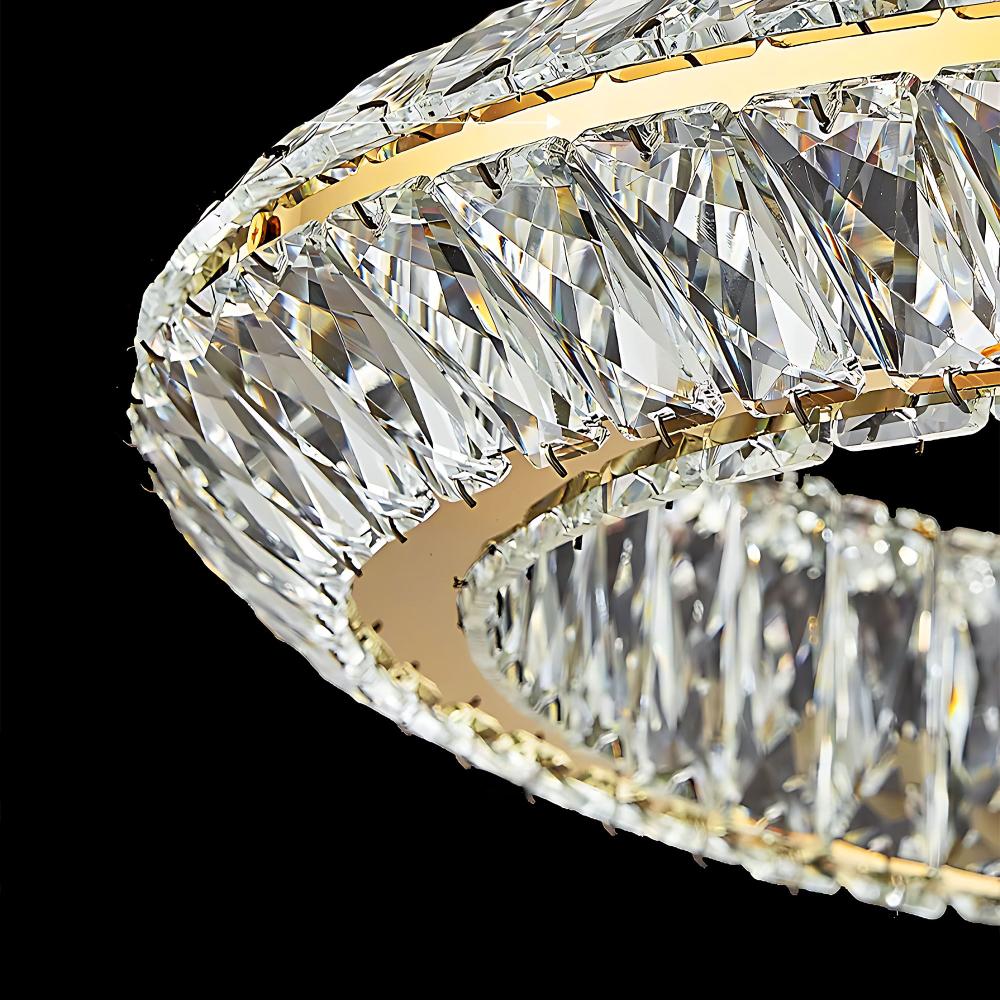 HÄNGENDE LED TAKLAMPA APP1769-CP Guld 80 cm