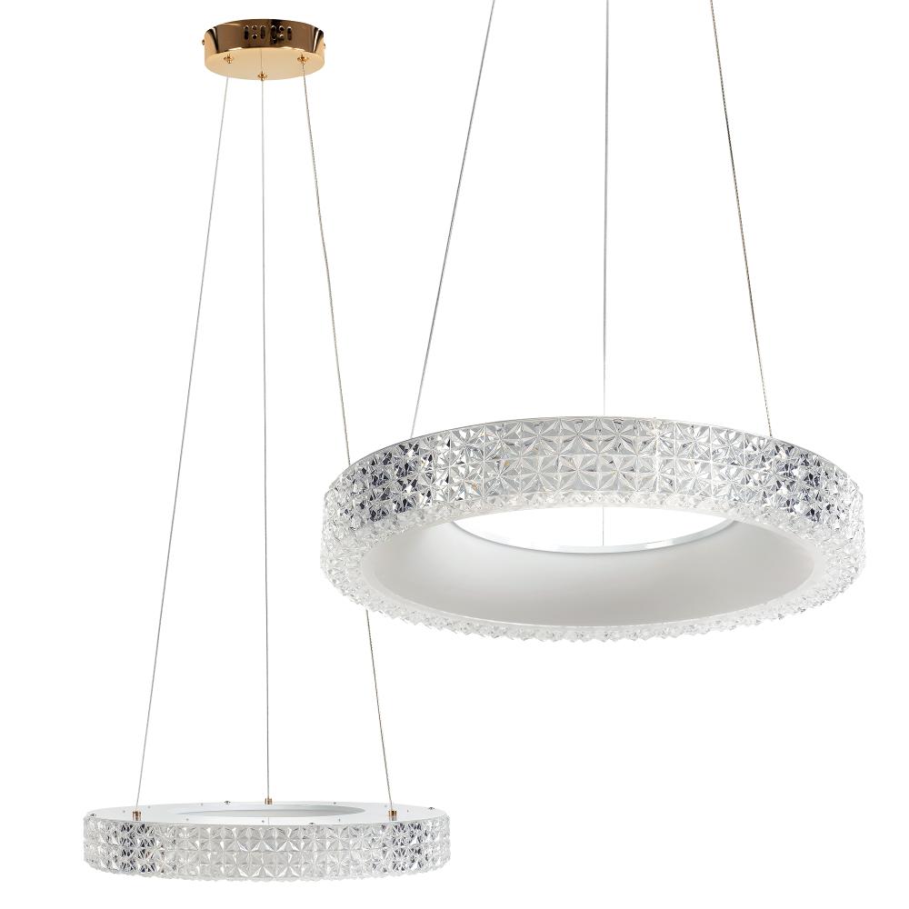 HÄNGLAMPA LED MS001-CP Roséguld 40 cm