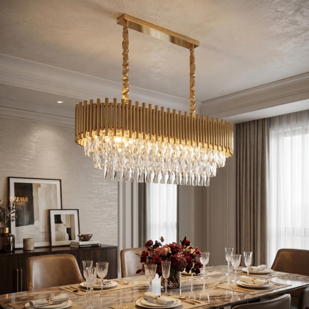 Kristall-pendellampa SWE105-CP GOLD
