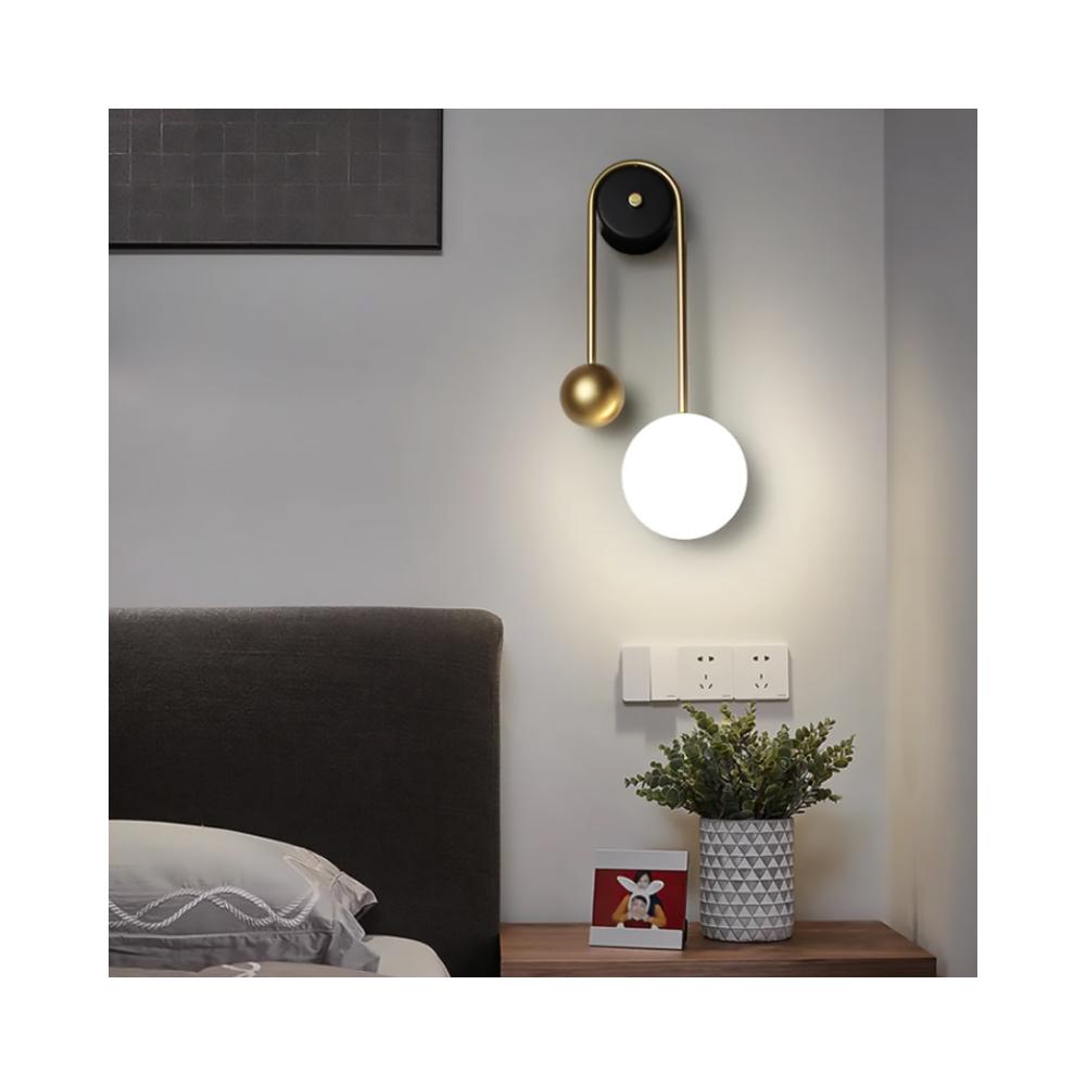 VÄGGLAMPA VÄGGLAMPE APP1474-W GULD
