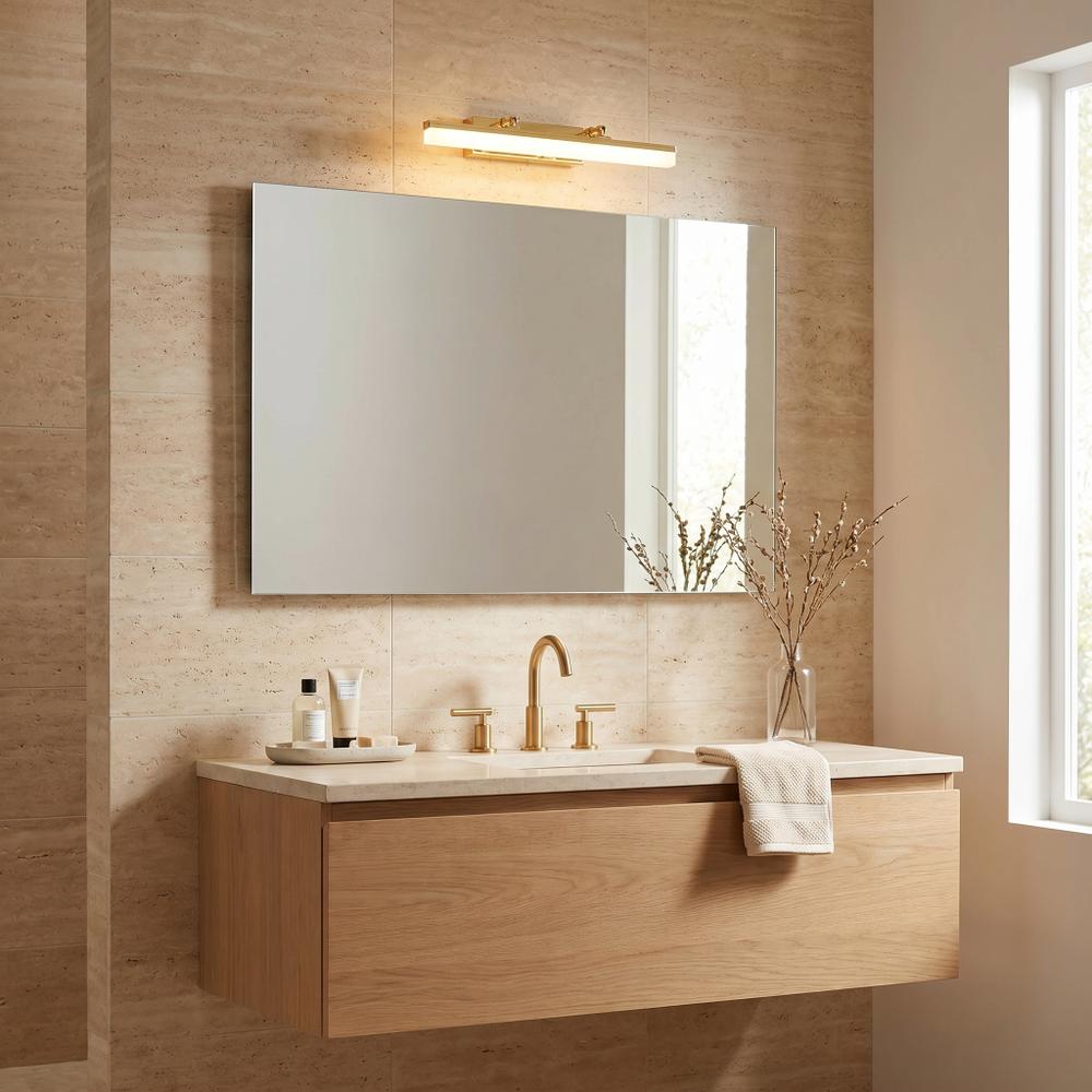 Badrum vägg LED-lampa APP1872 40 CM GOLD