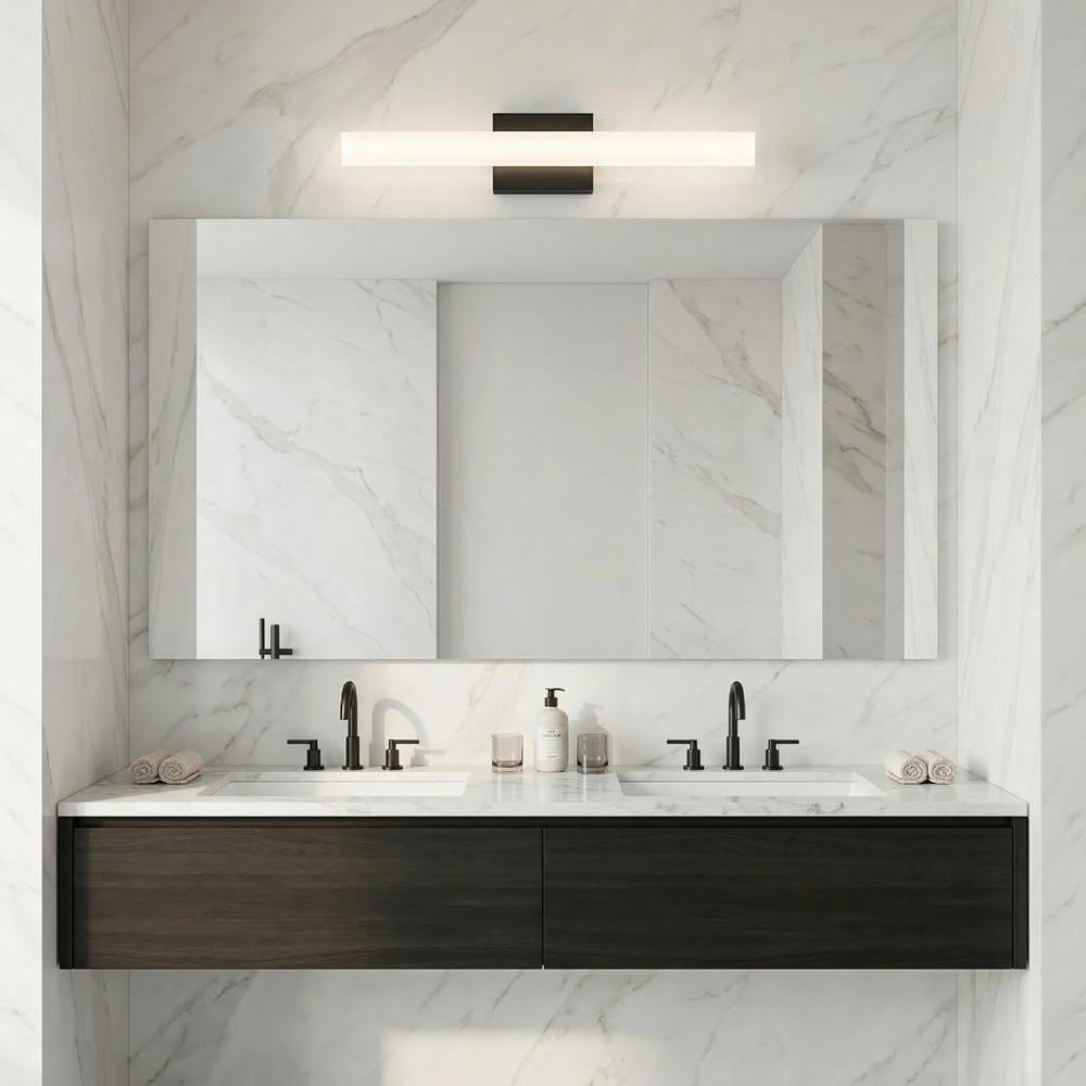BADRUMSVÄGGLAMPA LED 42CM APP1854-1W BLACK