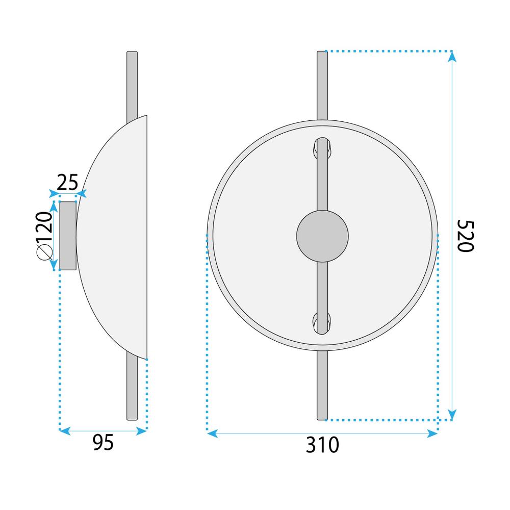 KINKIET ŚCIENNY LED APP1762-1W