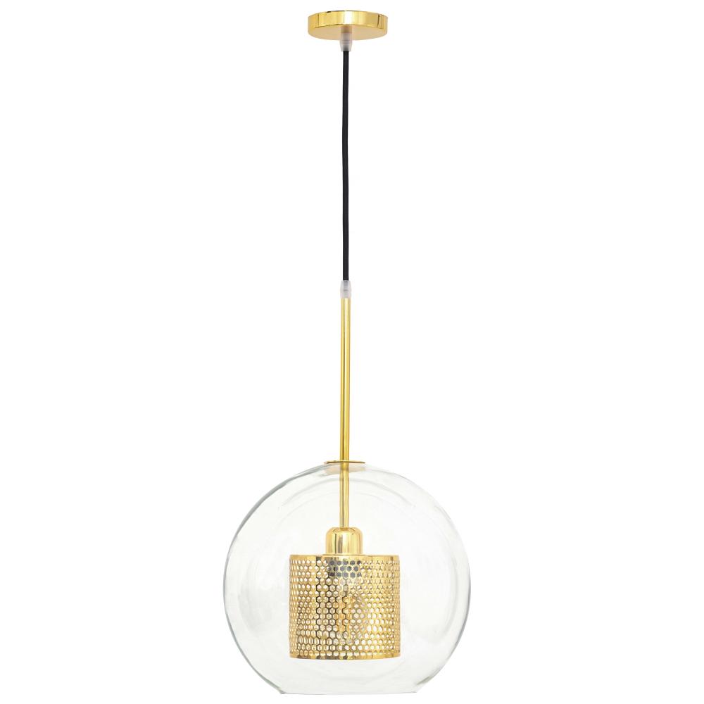 Glaspendellampa loft APP555-1CP 25 cm GULD