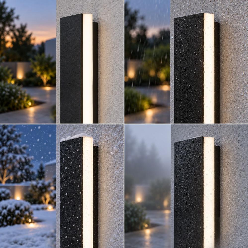 Facade LED wall lamp JNH036-G 90 Black