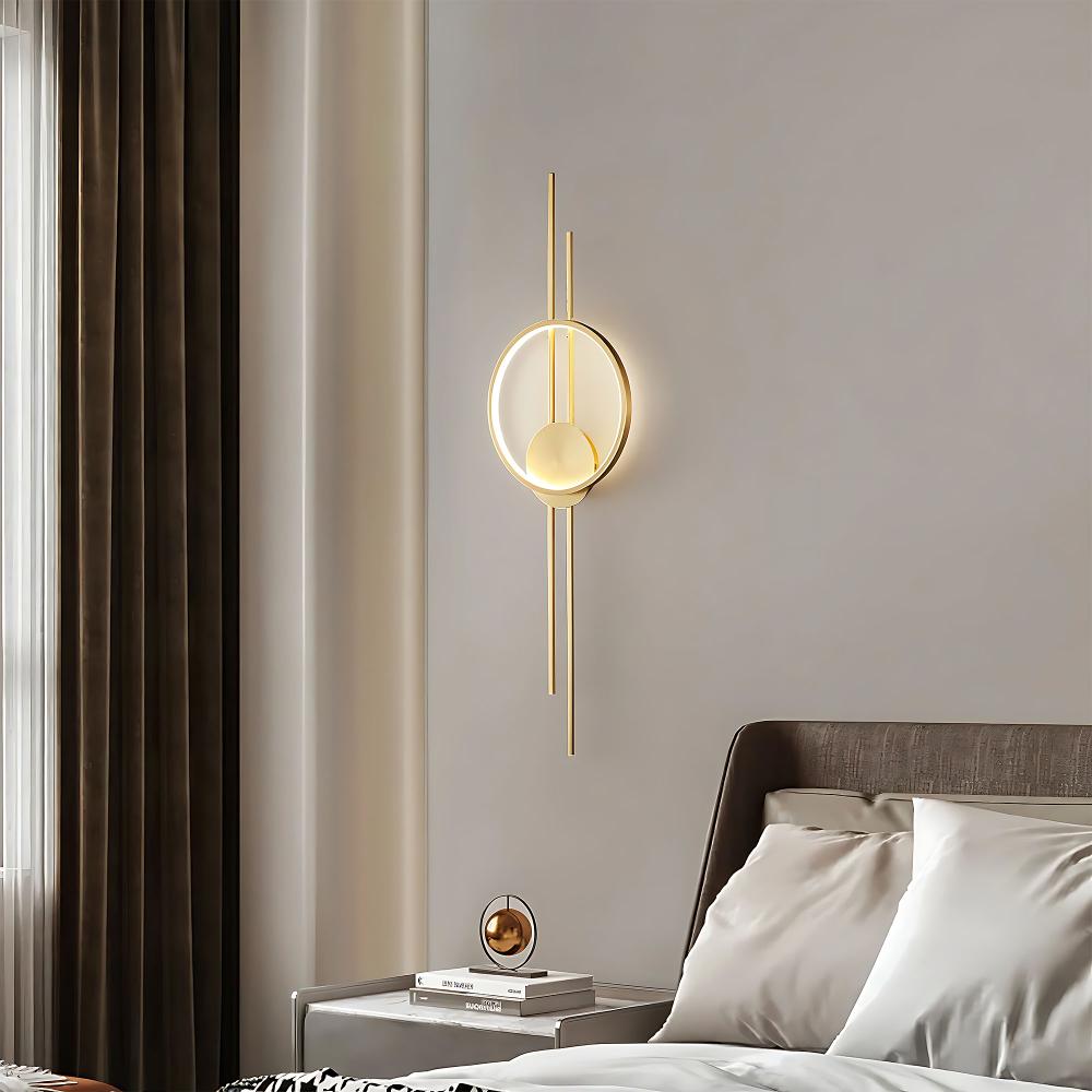 VÄGGLAMPA LED APP1781-W BORSTAD GULD
