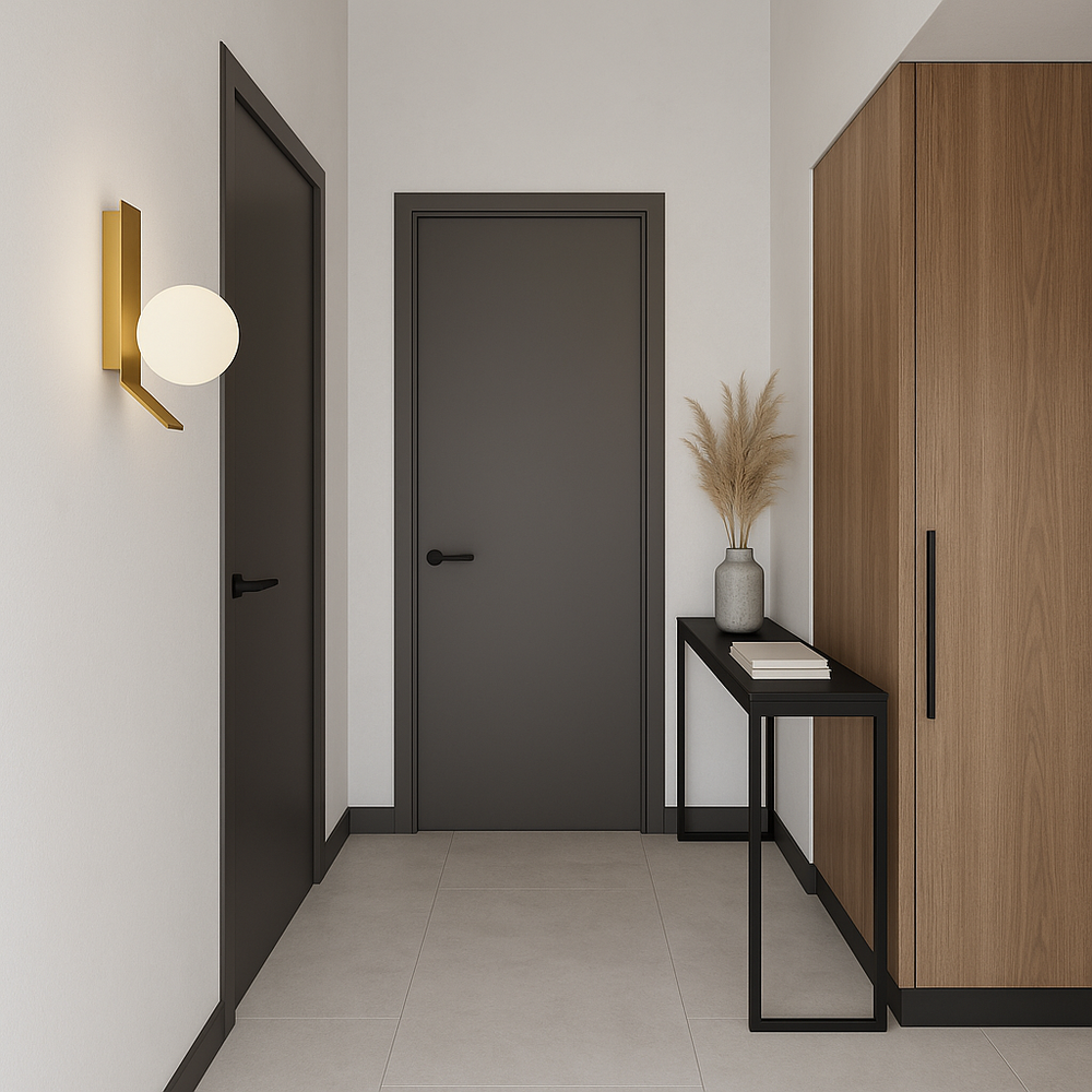 Vägglampa APP1759-1W Borstad Guld/Vit