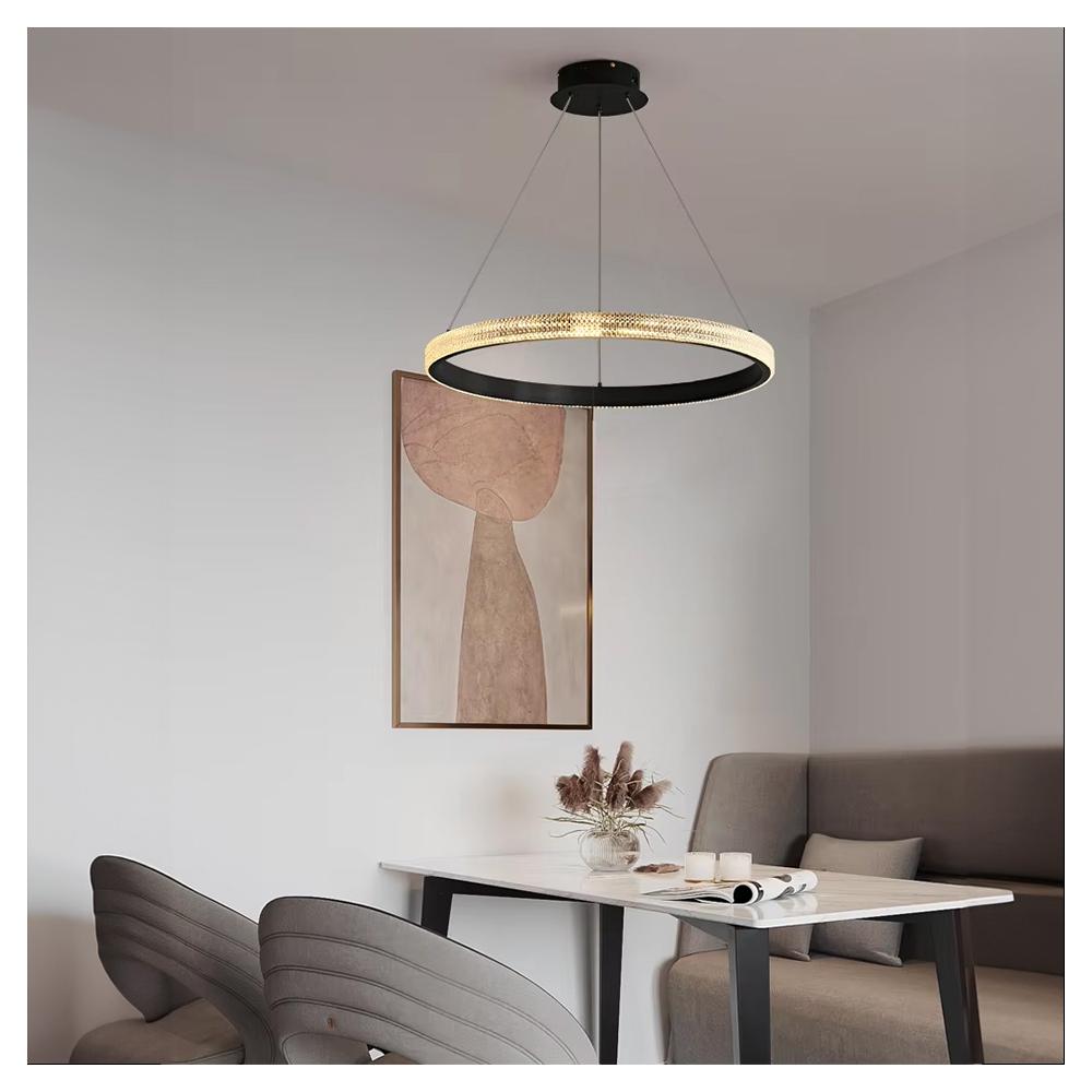 TAKLAMPA HÄNGANDE LED APP1512-CP Svart