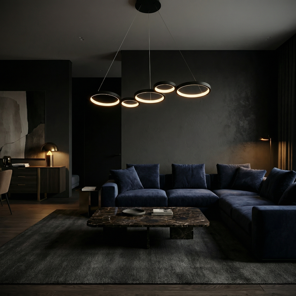 HÄNGANDE TAKLAMPA APP1923-CP BLACK