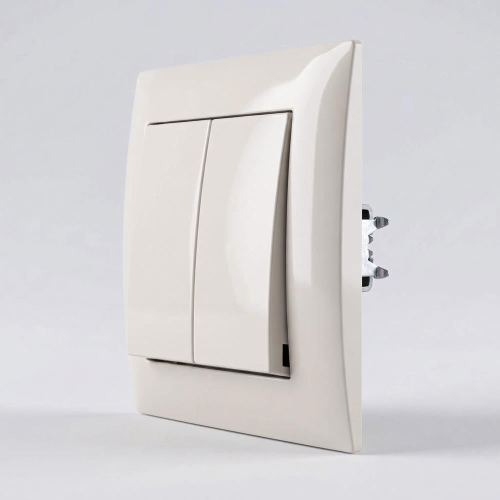 Double Switch OSTE JNH007-W BEIGE
