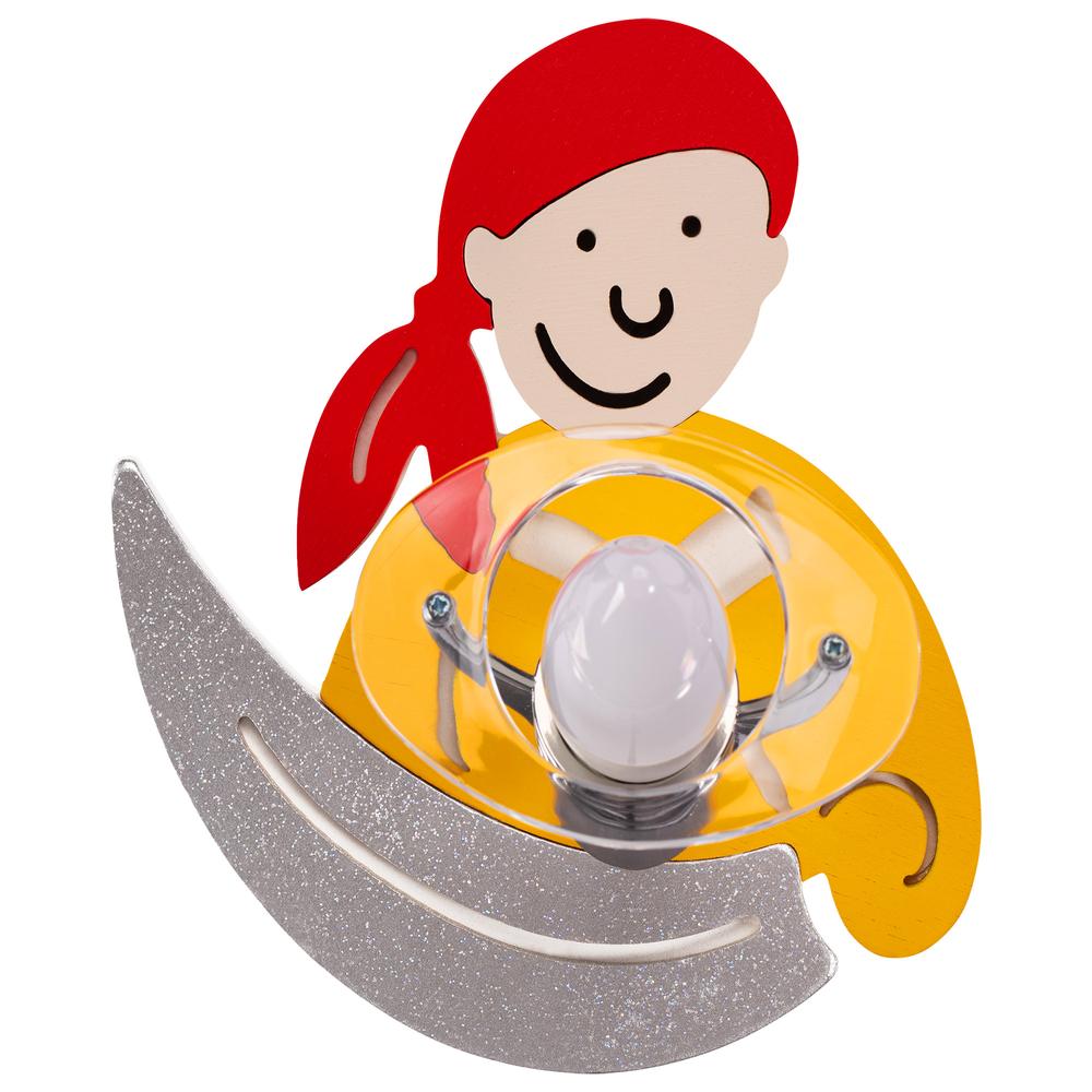 VÄGGLAMPA GUL PIRAT 4717