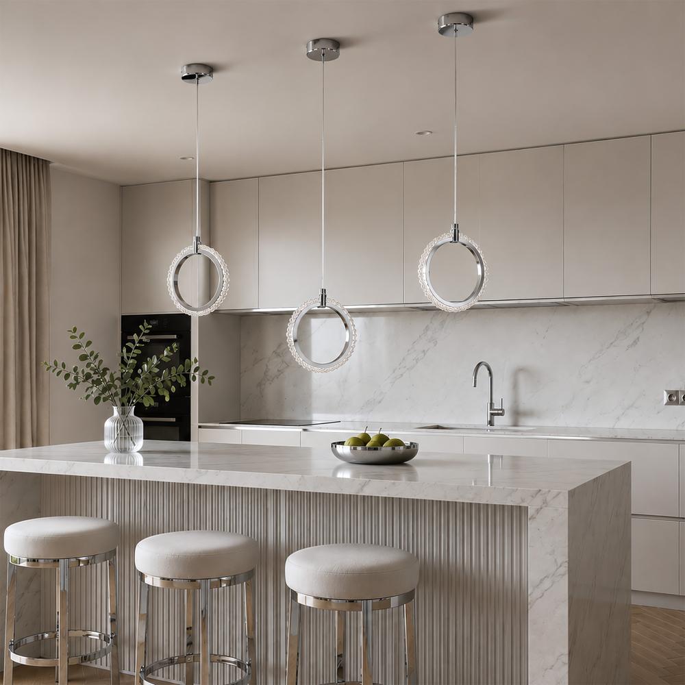 LED-pendellampa LHJ126-W Krom