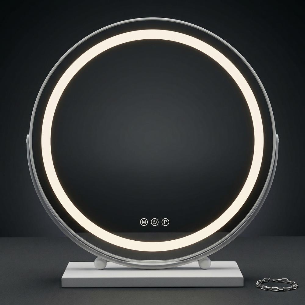 Spegel LED MAKE-UP Vit 50 cm