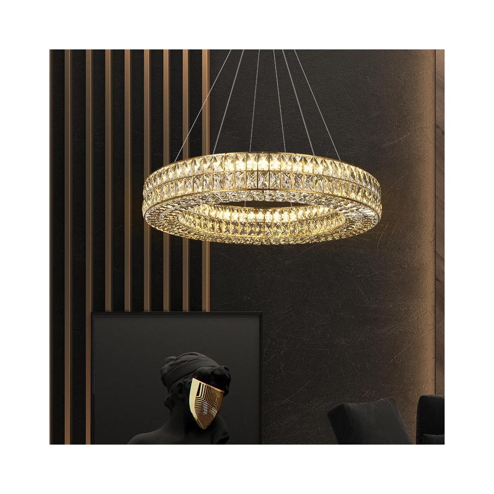 TAKLAMPA HÄNGANDE LED APP1569-CP Guld 80 cm