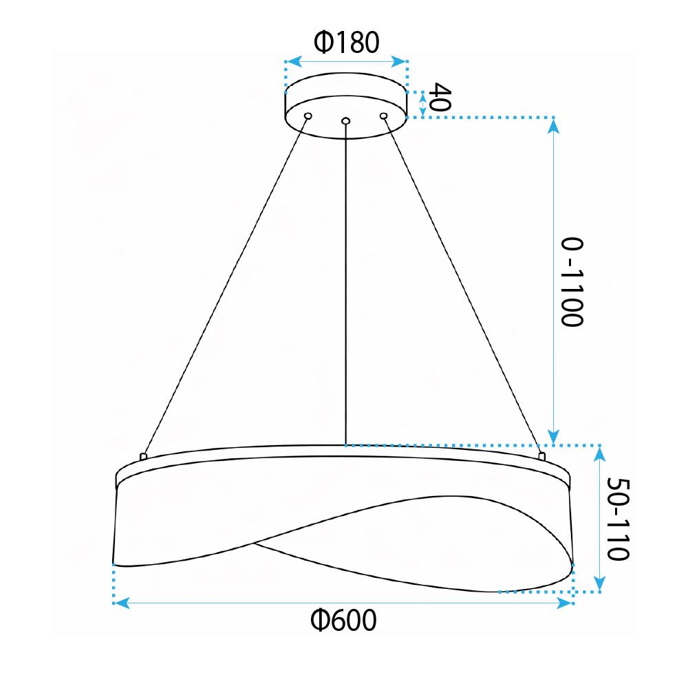 HÄNGANDE TAKLAMPA G145-CP 60 GOLD