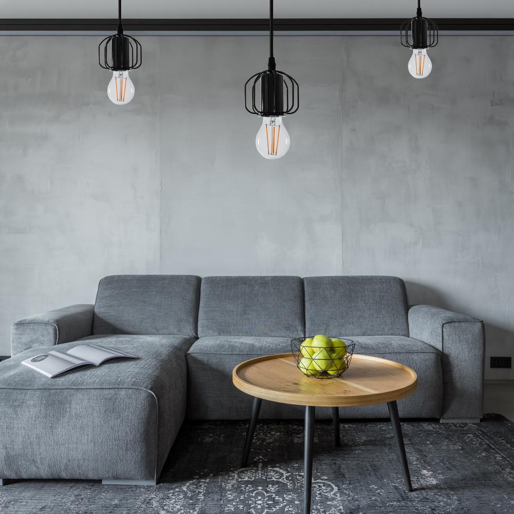 Hängande taklampa i loftstil APP595-1CP Svart