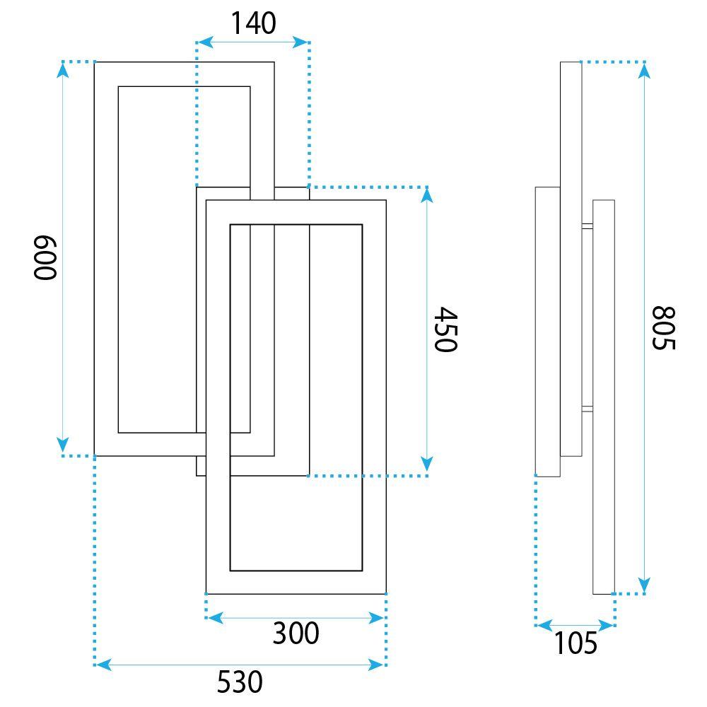 Taklampa LED SWE059-C BLACK