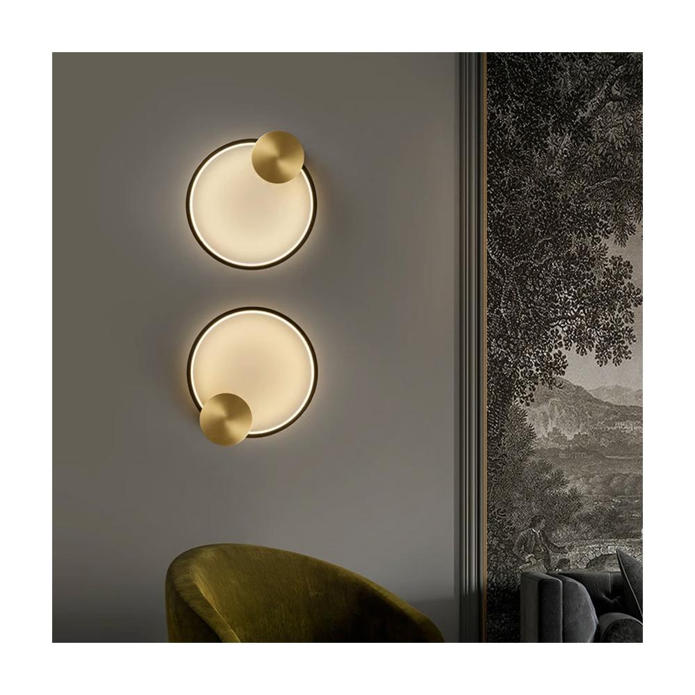 VÄGGLAMPA LED-VÄGGLAMPA APP1385-CW GAMMAL GULD 30 cm