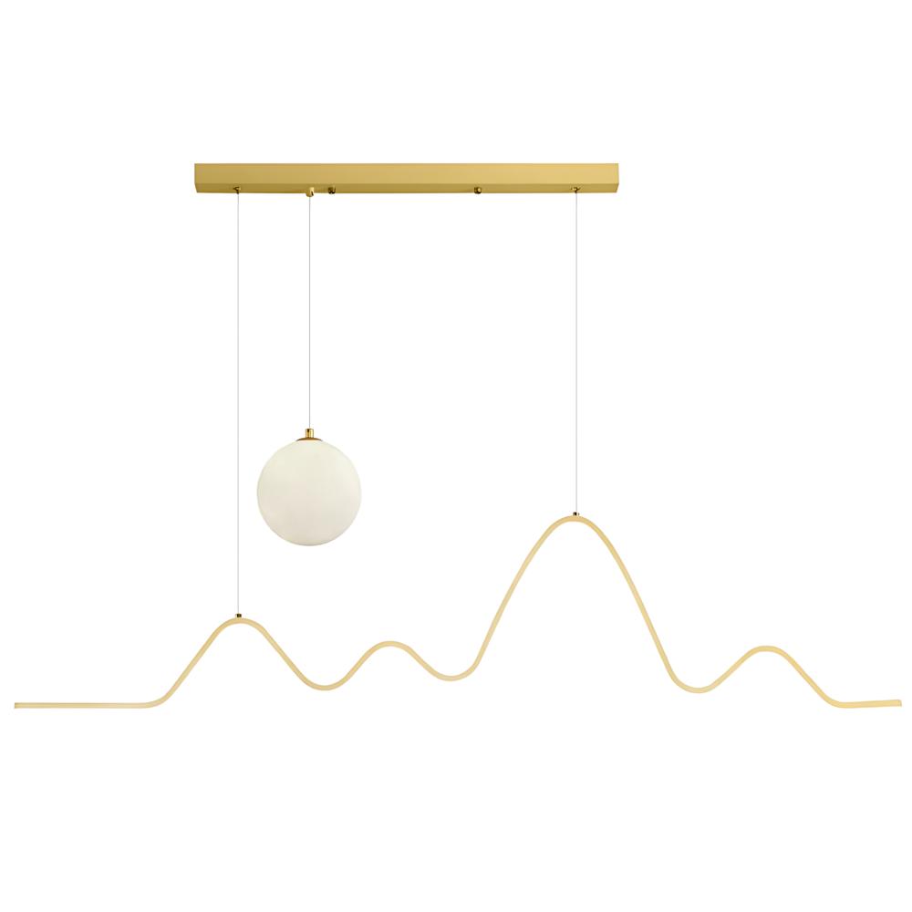 Hängande LED-lampa LHJ034-CP 120 cm Borstad Guld