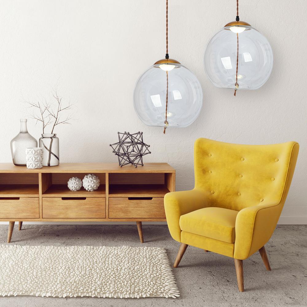 LED-hängande taklampa i glas APP446-CP