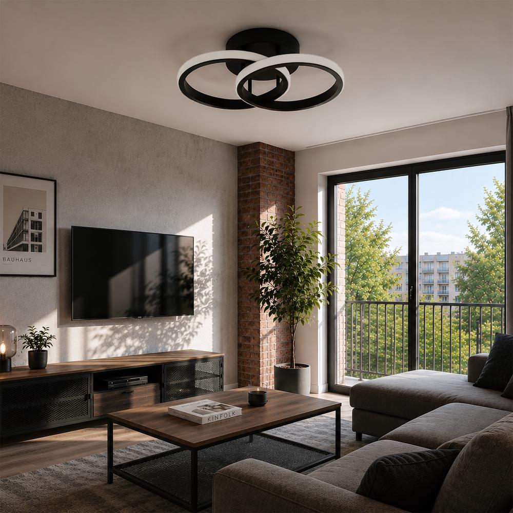 LED taklampa LHJ121-C Svart