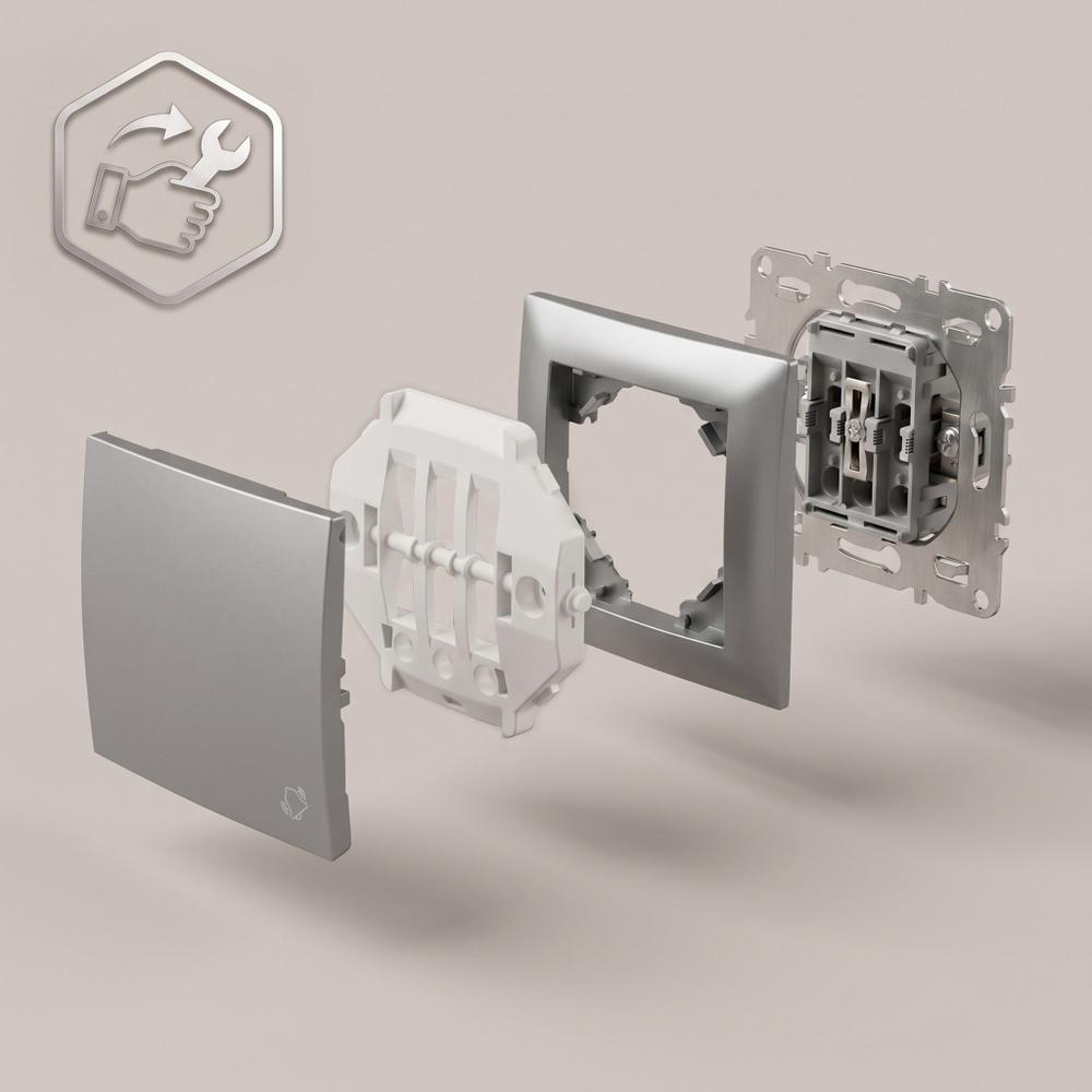 Uksekella Nupp OSTE JNH008-W GREY