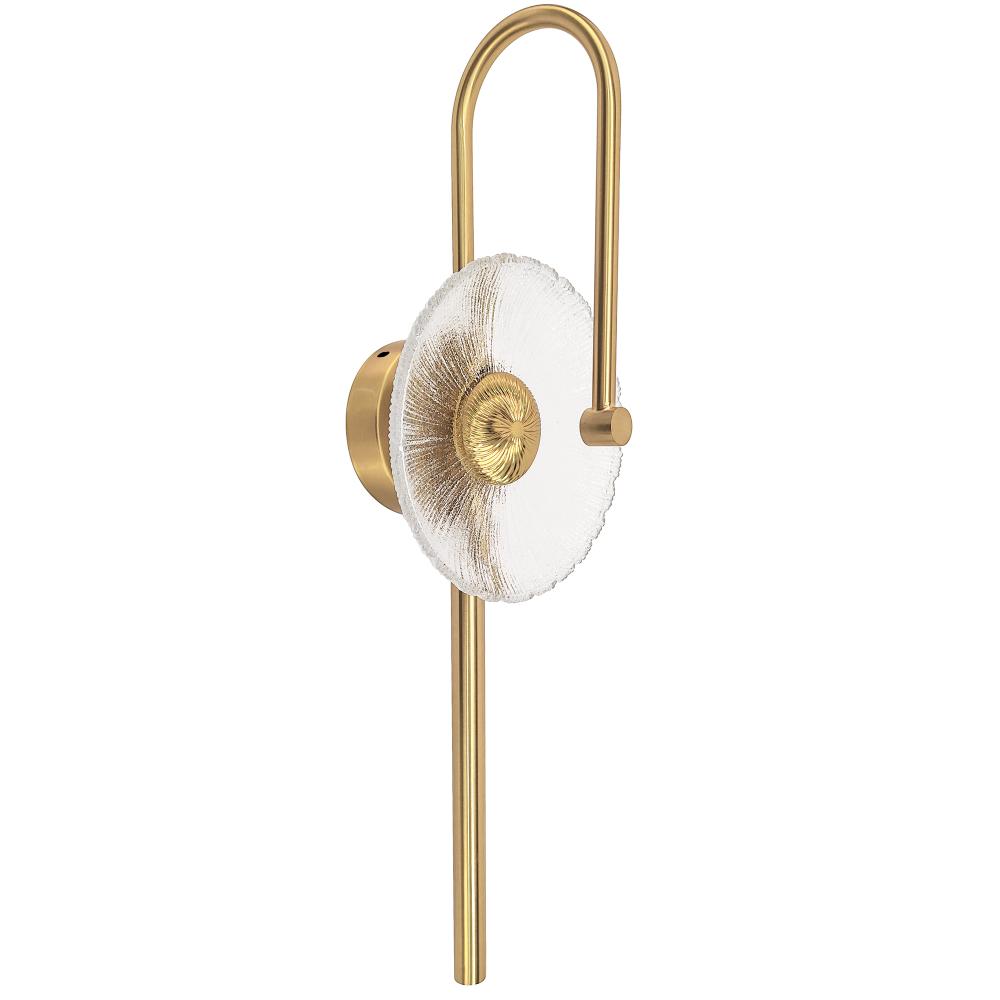 VÄGGARML LED LHJ072-W BORSTAT GULD