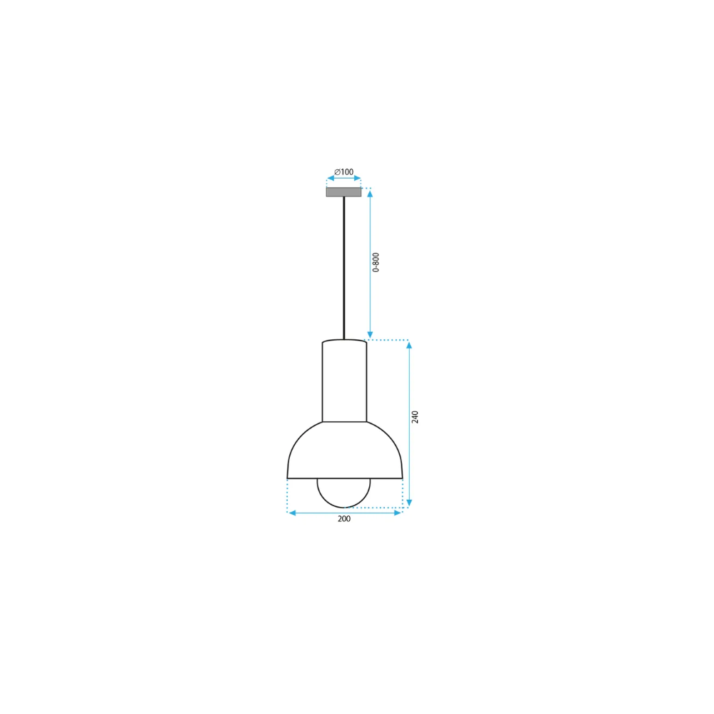 Taklampa Hängande APP1083-1CP
