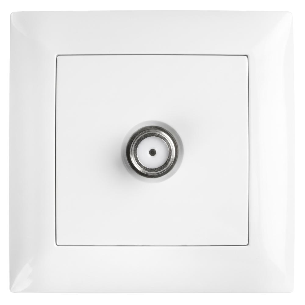 Antenna Socket with Frame OSTE JNH012-G WHITE
