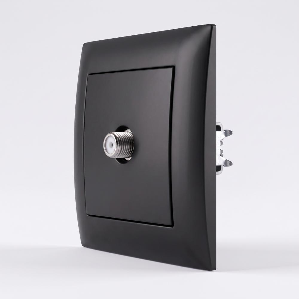 Antenas Kontaktligzda ar Rāmi OSTE JNH012-A BLACK
