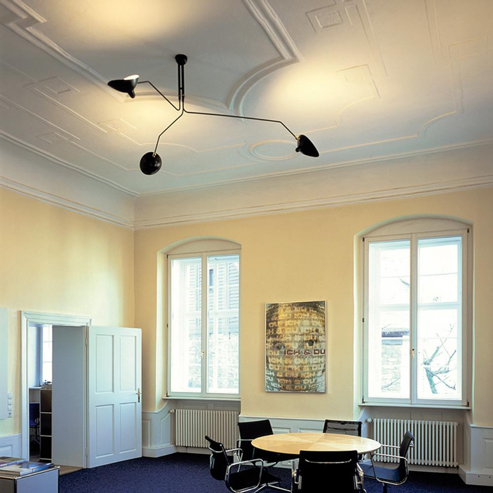 Taklampa med 3 armar APP569-3C Svart