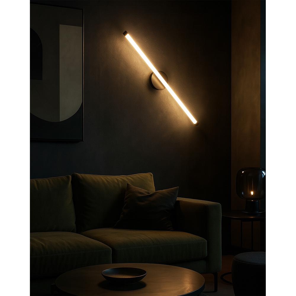 VÄGGLAMPA LED LHJ069-W SVART