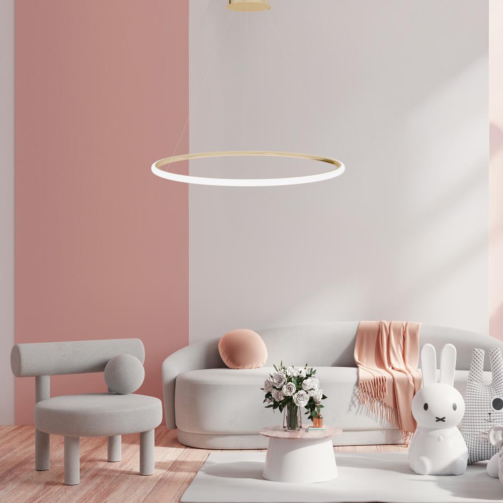 Lampa wisząca LHJ003-CP 100 cm GOLD