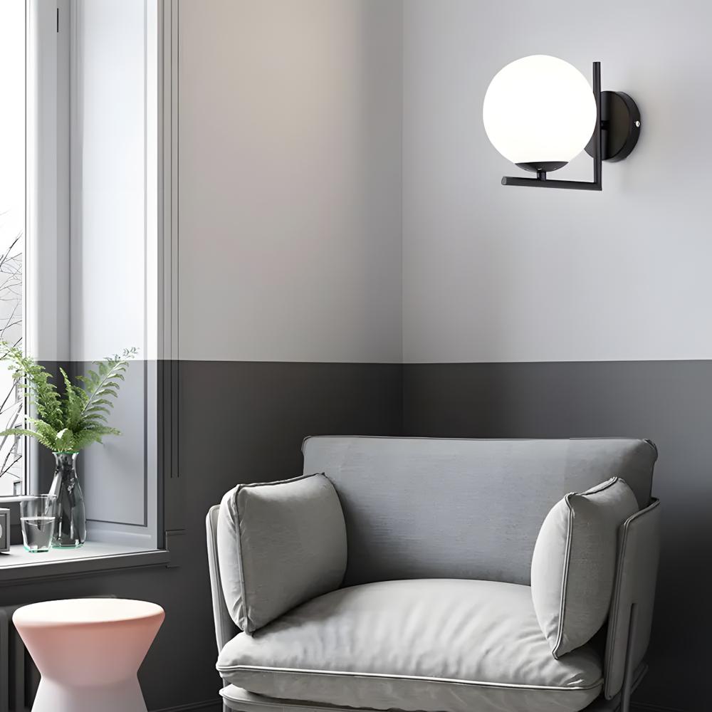 Vägglampa G101-1W Svart Vit