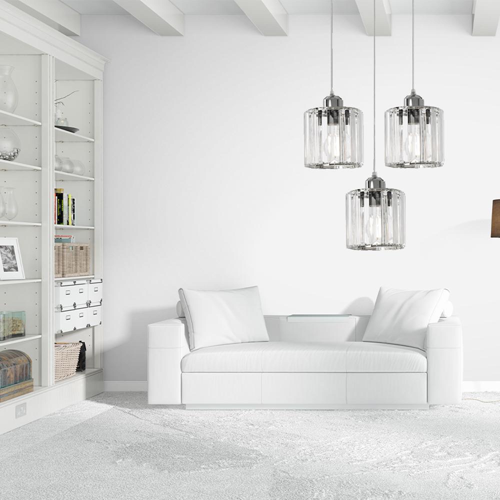 Kristalltaklampa APP510-3CPR Silver