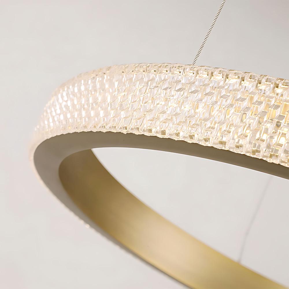 TAKLAMPA HÄNGANDE LED APP1772-CP Borstad Guld
