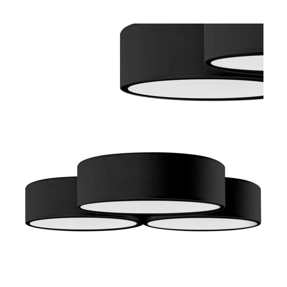 Taklampa Plafond APP878-C Triple 3x40cm Svart