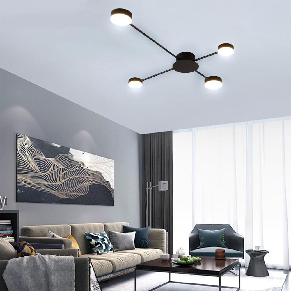 TAKLAMPA 4-ARMAD LED APP519-4C Svart