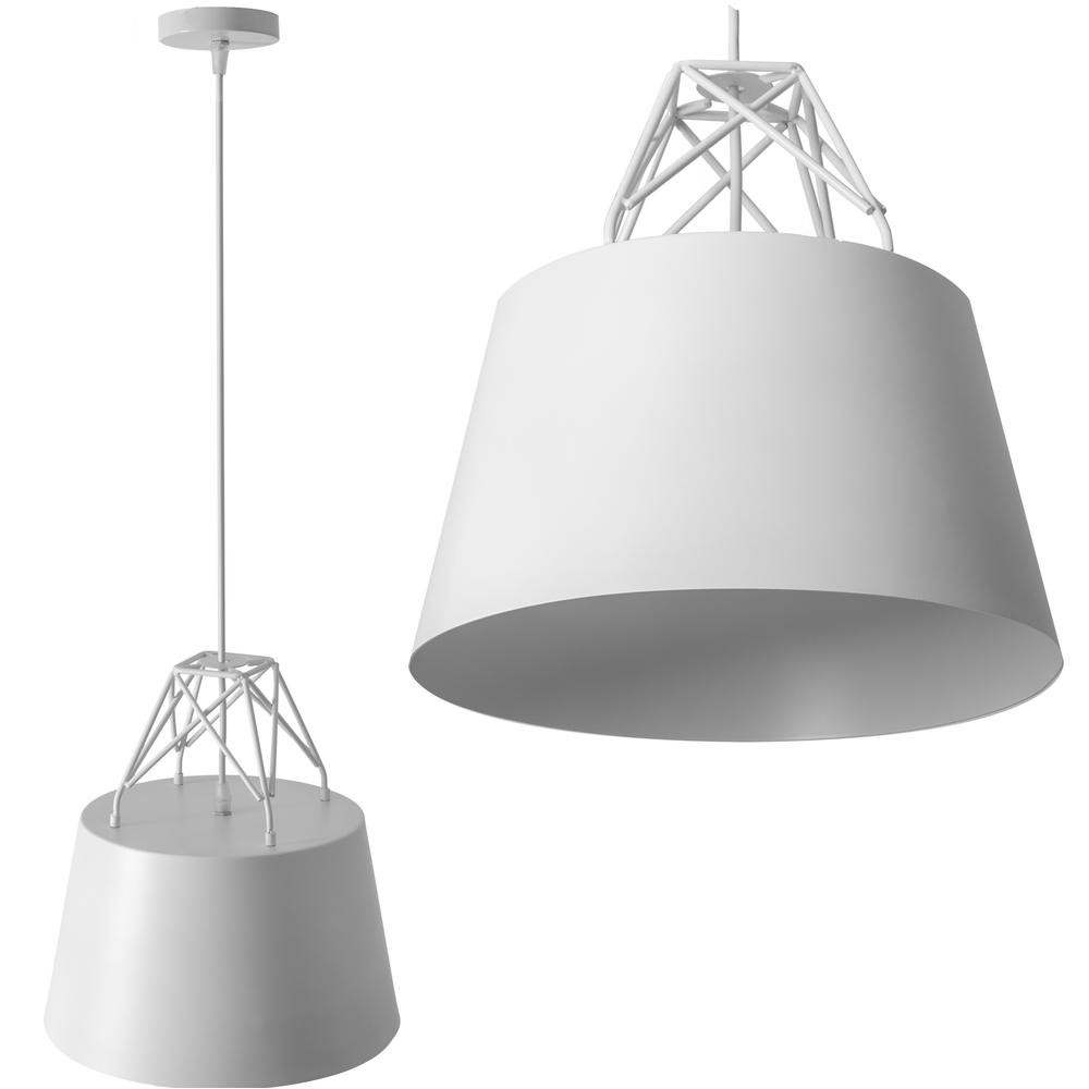Taklampa i Metall APP423-1CP Vit