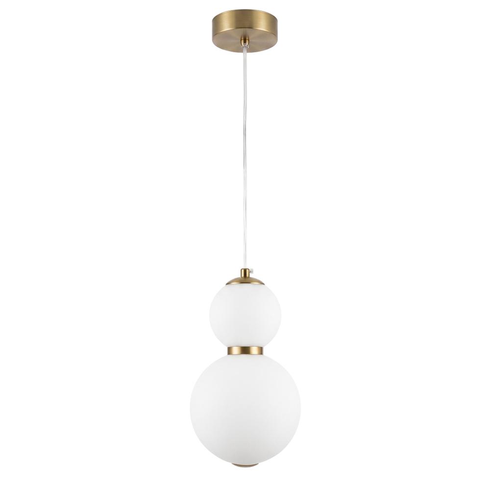 LED taklampa pendel LHJ112-2CP borstat guld